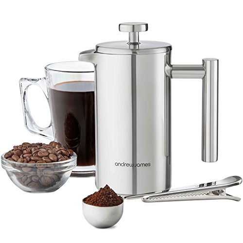 - cafetière à double paroi en acier inox 304 ha...