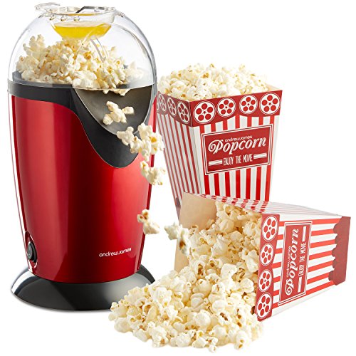 - machine à pop-corn en rouge + 4 boîtes de pop...