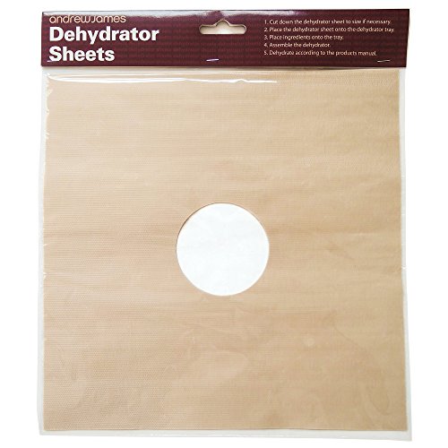 Andrew James 6 Feuilles Flexibles pour Déshydrateur Alimentaire, compatible avec Déshydrateur Digital Andrew James et Autres Modèles Similaires, Nettoyable au Lave-vaisselle, Parfait Pour Fruits Secs code EAN 5060146068444 