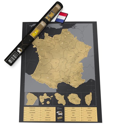 Luckies of London Lukfr carte à gratter mondiale personnalisée edition france papier multicolore 82,5 x 59,4 x 0,2 cm code EAN 5060146591911 