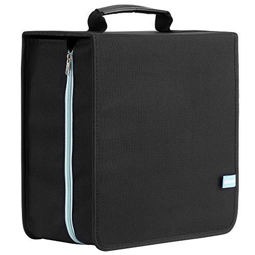 Grande mallette de transport pour cd, dvd, disques avec poignée de transport capacité 504 disques 5060147555059 eSecure