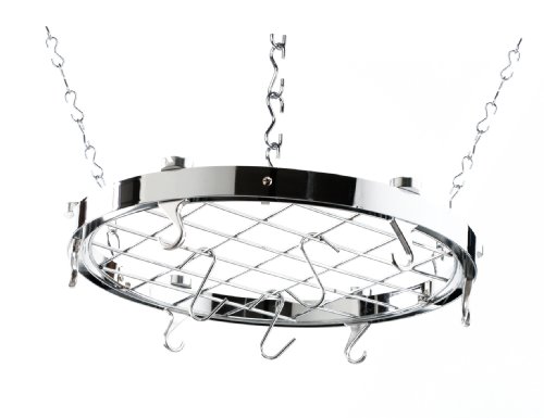 Support à casseroles rond chromé