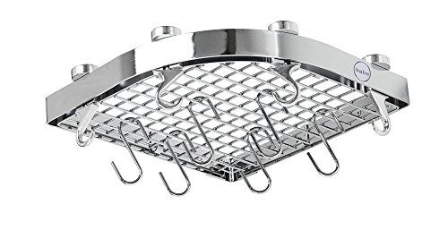 Support mural d'angle, chrome