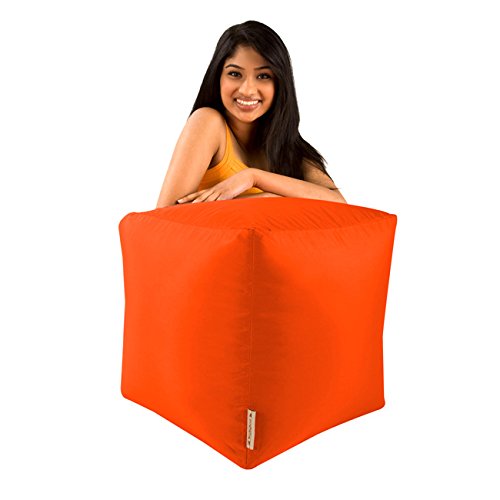 Bean Bag Bazaar Bar B CUBE Pouf Tabouret orange...