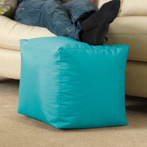 Bean Bag Bazaar Bar B CUBE Pouf Tabouret Aqua -...