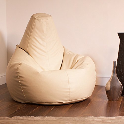Pouf poire designer inclinable de jeux crème fa...