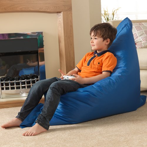 Kids BAZ BAG Chaise Pouf Poire Bleu - Intérieur...