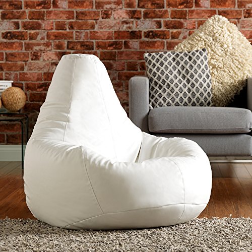 Pouf poire designer inclinable de jeux blanc fa...