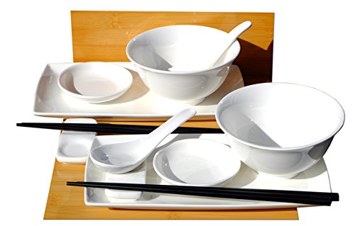 Service à sushi pour 2 personnes Blanc