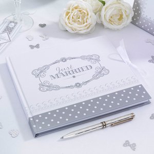 Party Parade CHIC BOUTIQUE LIVRE D'OR DE MARIAGE BLANC ET ARGENTÉ 5060175497789 (5060175497789)