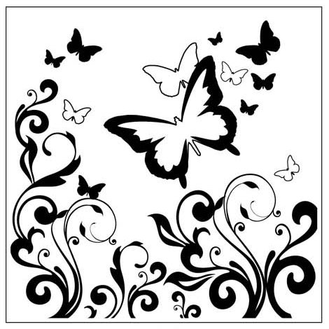 Crafts Too Classeur de gaufrage motif tourbillon de papillons & 14 cm/5 et 1/2 "et carré code EAN 5060181416200 