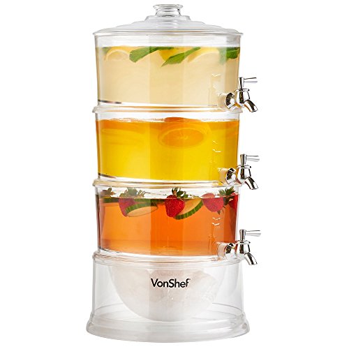 Distributeur de boissons 3 étages avec capacité...