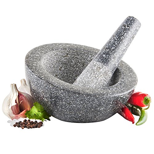 Mortier et pilon en granit - 16 cm - garantie 2...