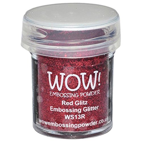 WOW ! Embossage poudre 15ml-rouge paillettes