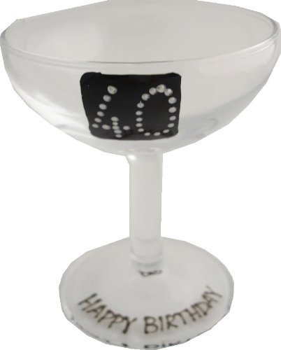 Dreamair Personnalisé cadeau d'anniversaire 40e babecham en verre (Noir) maximum 25caractères code EAN 5060213206038 