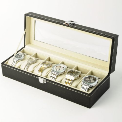Flissy Coffret à montres pour 6 montres Imitati...