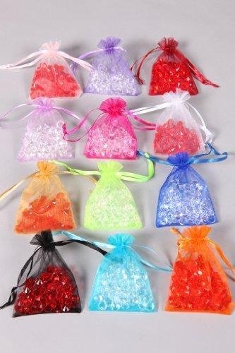 Lot de 100 sachets à dragées pour mariage en or...