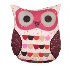 Sass & Belle Coussin motif chouette appliquée a...