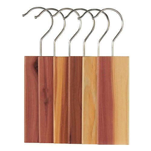 Lot de 6 blocs antimites en bois de cèdre natur...