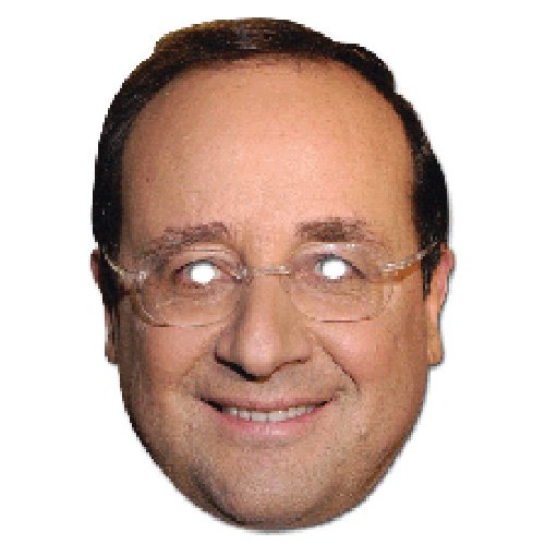 - ma1221 - masque françois hollande - carton - ...