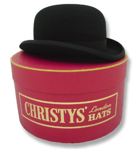 Christys' Christys Noir Mode Chapeau Melon Avec Christys Coffret - Noir, Medium 57cm 5060235679209 (5060235679209)