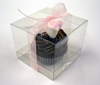 Wedding and Party Store En PVC transparent-Lot de 25 boîtes à Cupcake avec moule transparent 5060238091183 (5060238091183)