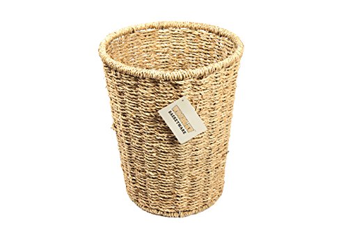 Corbeille à papier ronde jonc de mer