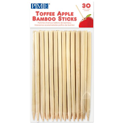 Caramel apple bâtons en bambou, de beige, 13 cm...