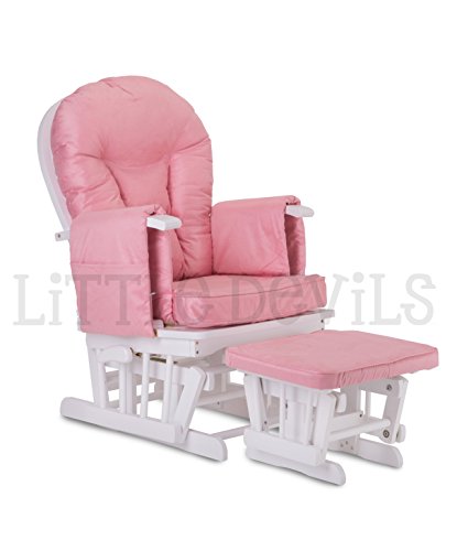 Bois Blanc Motif Rose en Tissu Little Devils Di...