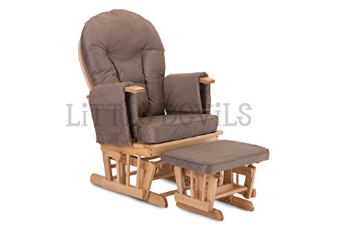 Rocking-chair en bois de hêtre pour allaiter, d...
