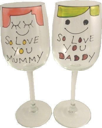 Personnalisé So Love You Mummy Daddy Lot de 2 V...