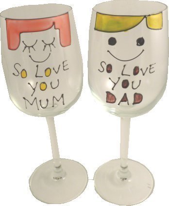 Personnalisé So Love You Mum and Dad Lot de 2 V...