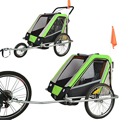 Jogger Remorque à Vélo 2 en 1, pour enfants + A...
