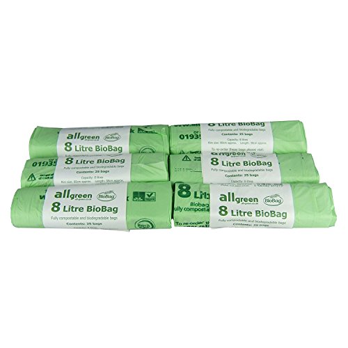 Lot de 150 sacs biologiques et compostables 8 l