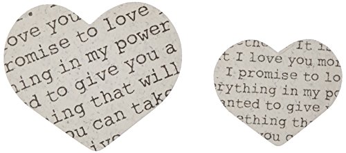 Vintage Confetti coeurs - Environ 250 pièces Gr...