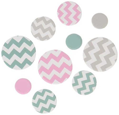 Bleu, rose et gris tableau partie confettis - c...