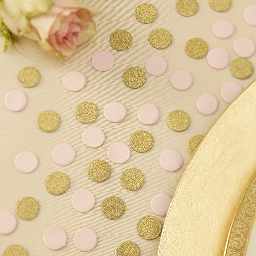 Doré brillant et rose pastel wedding / partie t...