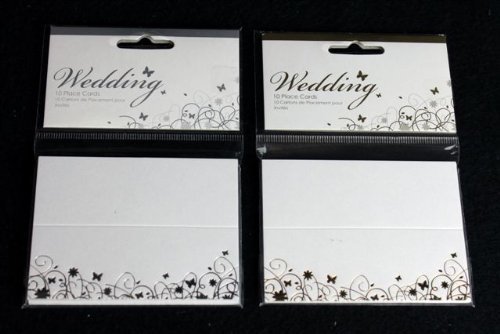 Paquet de 10 Carton Marque Place Fête Mariage M...