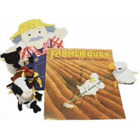 Farmer Canard livre avec marionnettes