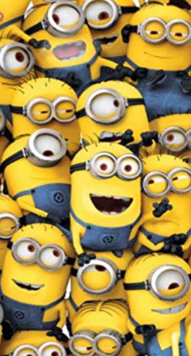 Minion foule plage serviette 100 % coton