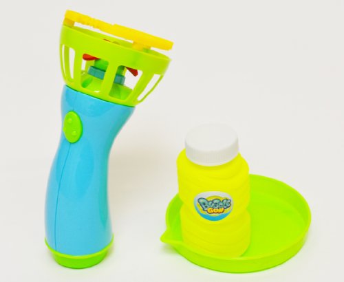 Pistolet à bulles vert et bleu, livré avec un p...