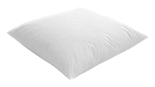Furnishnk furnishnk Coussin de luxe New en plumes de canard avec housse anti-acariens et duvet, 100% coton naturel, blanc, 45 x 45 x 5 cm 5060327923722 (5060327923722)