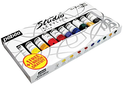 833311 set studio + acrylique lot de de 10 tube...