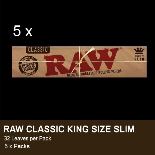 Raw - Papier à Cigarettes Fin King Size Lot x5 ...