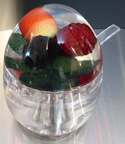 Epicurean Pot à confiture avec cuillère - décoré de fraise, Framboise, Blackberry, couvercle code EAN 5060339074535 