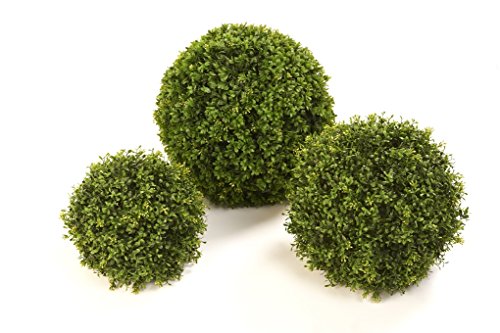 Red Hot Plants Boules de buis artificiel avec lampes - Individuel topiaire buxus Lot de balles Idéal pour une utilisation en extérieur. 45cm code EAN 5060349101733 
