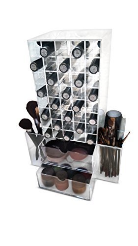 M rotatif rouge à lèvres transparent en acrylique pour maquillage/cosmétiques/bijoux présentoir plateau de rangement pour vernis à ongles pied en acrylique 3 mm de grande qualité. 5060350187511 Oi Labels