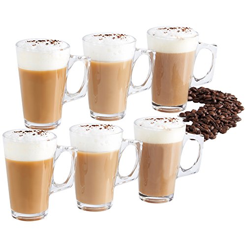 Set de 6 grands verres à latte 20 cl - pour caf...