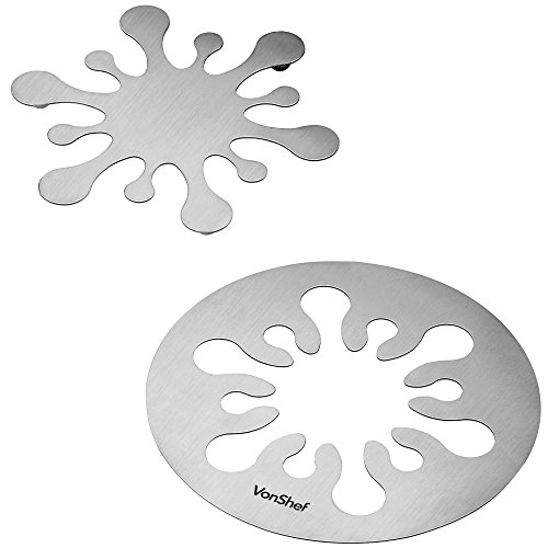 Set de 2 dessous de plats - acier inoxydable