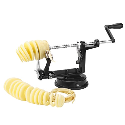 Pèle-pommes 3 en 1 en aluminium noir